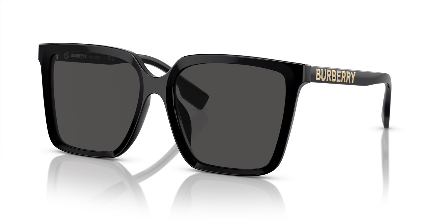 Sunglasses Burberry BE 4411D (300187) color nero shape square lenses grigio scuro