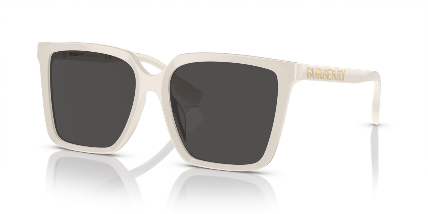 Occhiali da sole Burberry BE 4411D (410087) colore avorio forma quadrato lenti grigio scuro