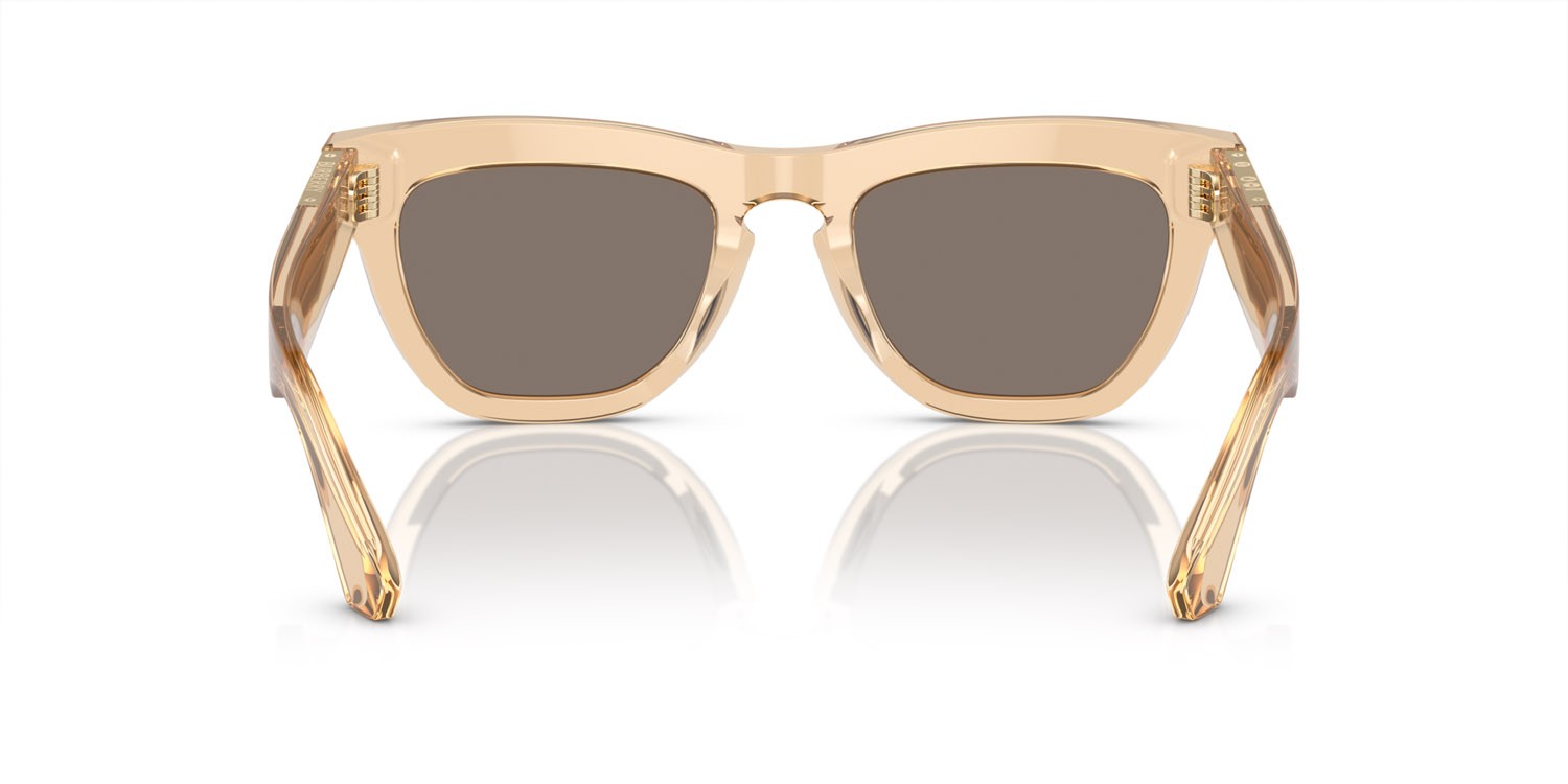 Sonnenbrillen Burberry BE 4415U (40635A) farbe marrone form quadratisch gläser marrone chiaro specchiato oro