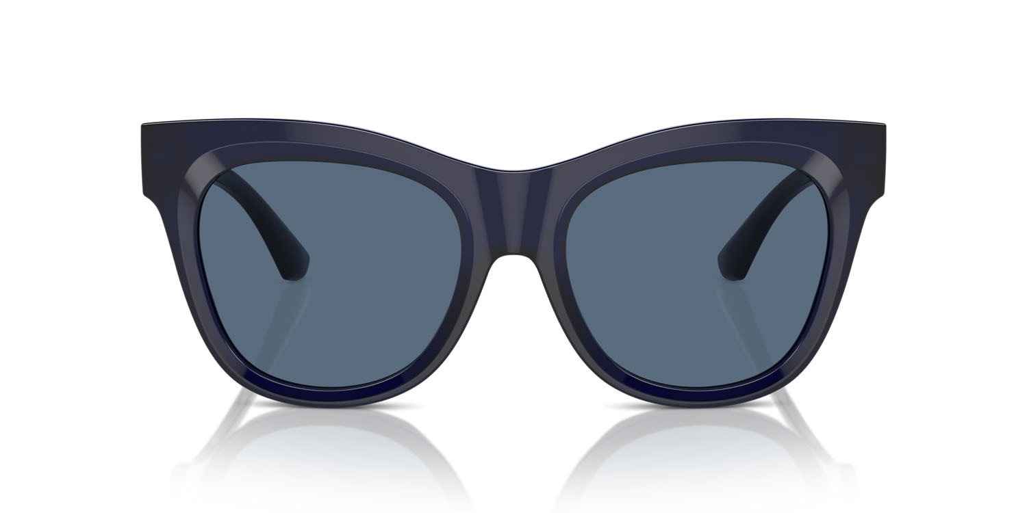 Sonnenbrillen Burberry BE 4418 (412080) farbe blu form quadratisch gläser blu scuro