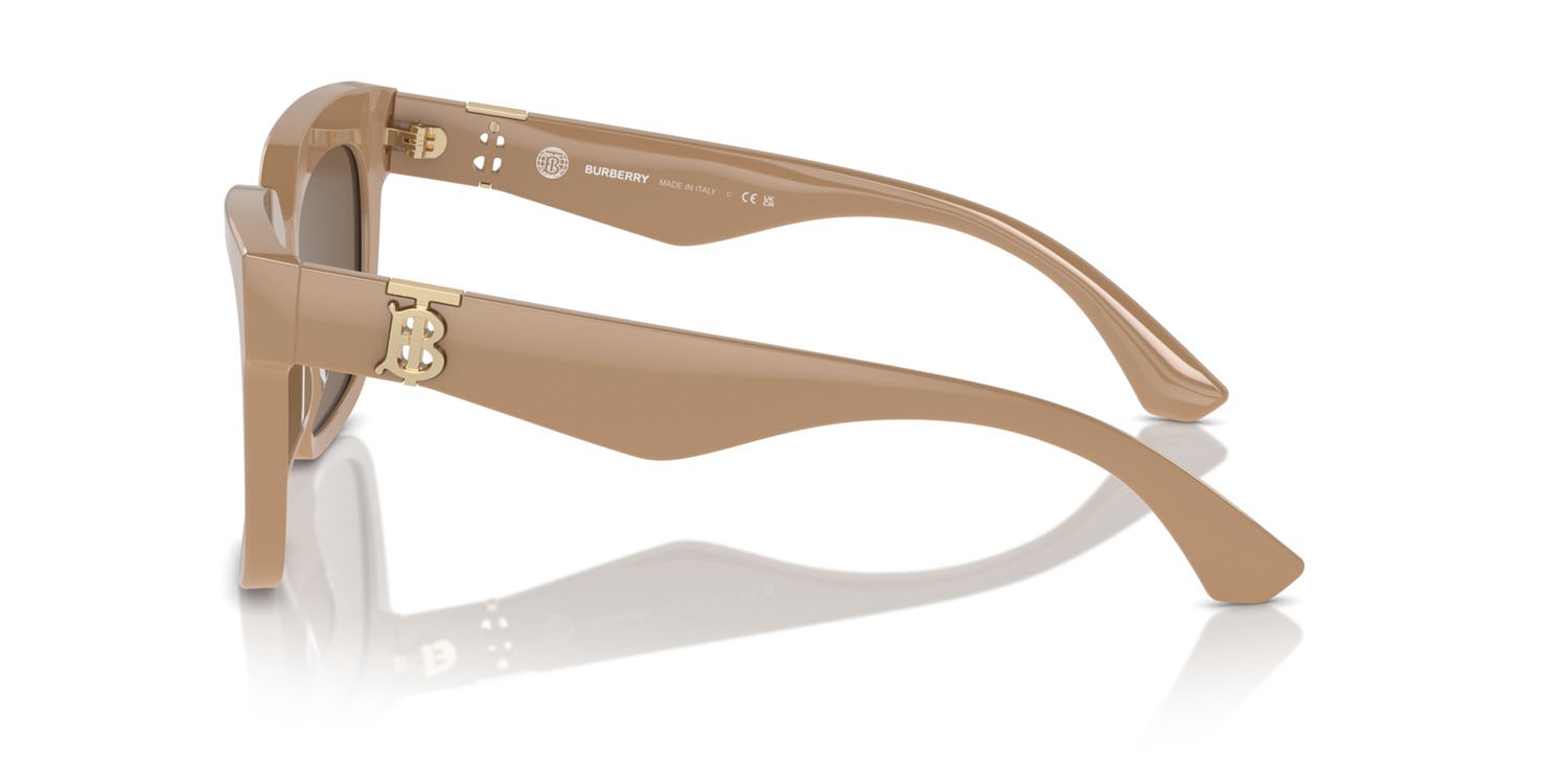 Occhiali da sole Burberry BE 4419 (399073) colore beige forma quadrato lenti marrone scuro