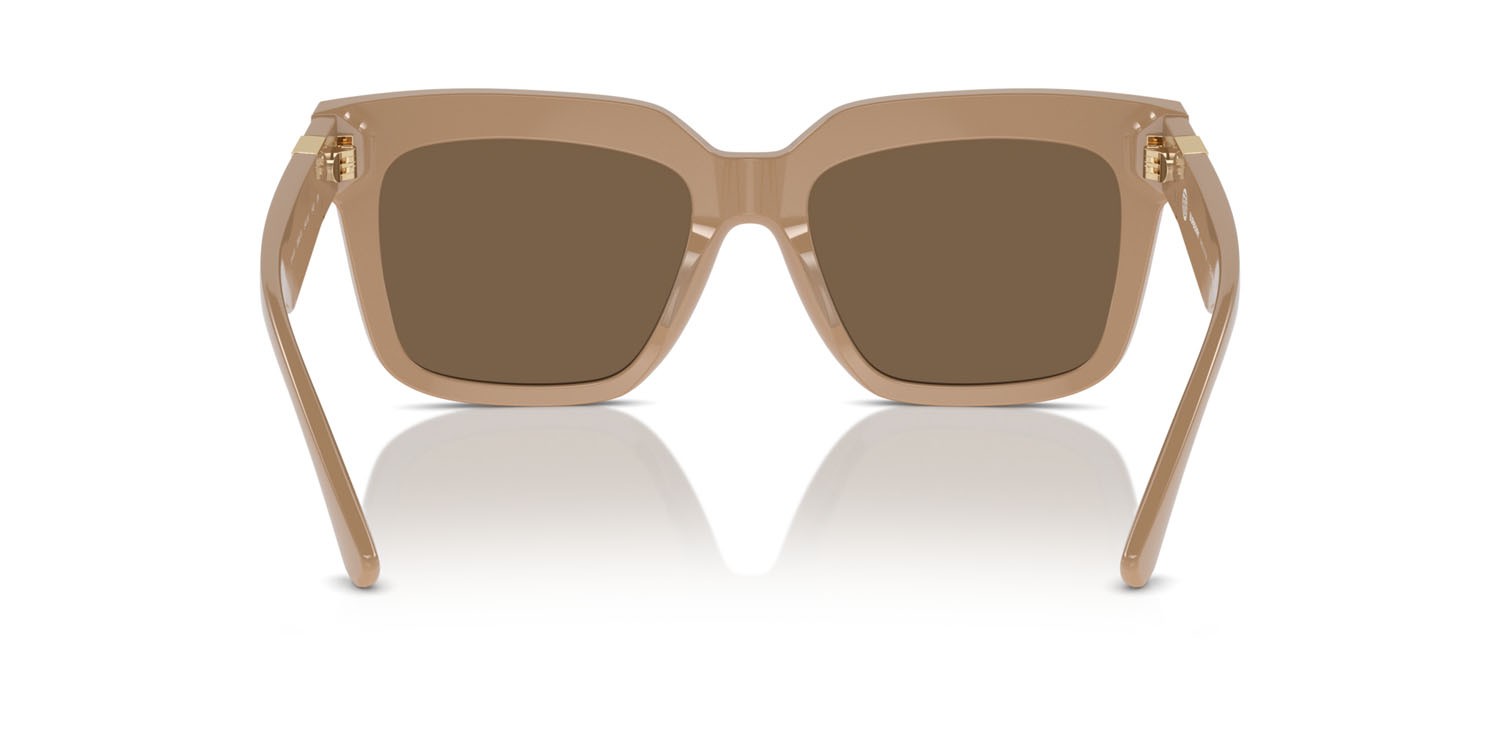 Occhiali da sole Burberry BE 4419 (399073) colore beige forma quadrato lenti marrone scuro