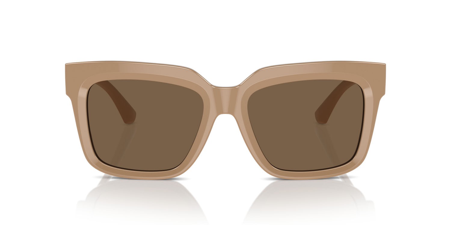 Occhiali da sole Burberry BE 4419 (399073) colore beige forma quadrato lenti marrone scuro