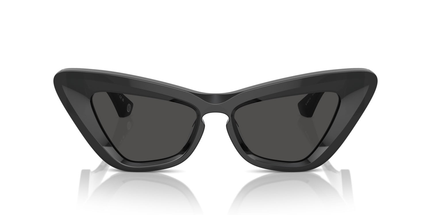 Occhiali da sole Burberry BE 4421U (411287) colore grigio scuro forma cat eye lenti grigio scuro