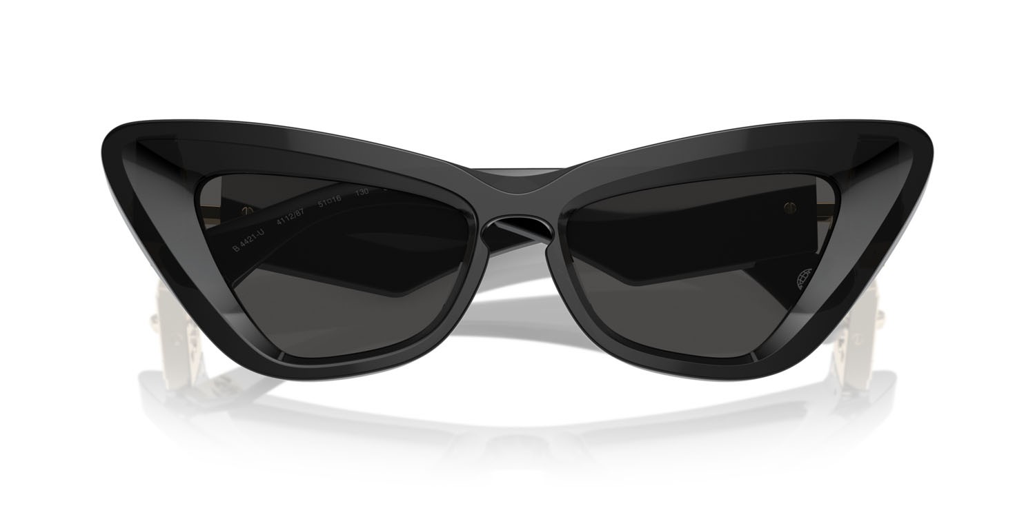 Occhiali da sole Burberry BE 4421U (411287) colore grigio scuro forma cat eye lenti grigio scuro