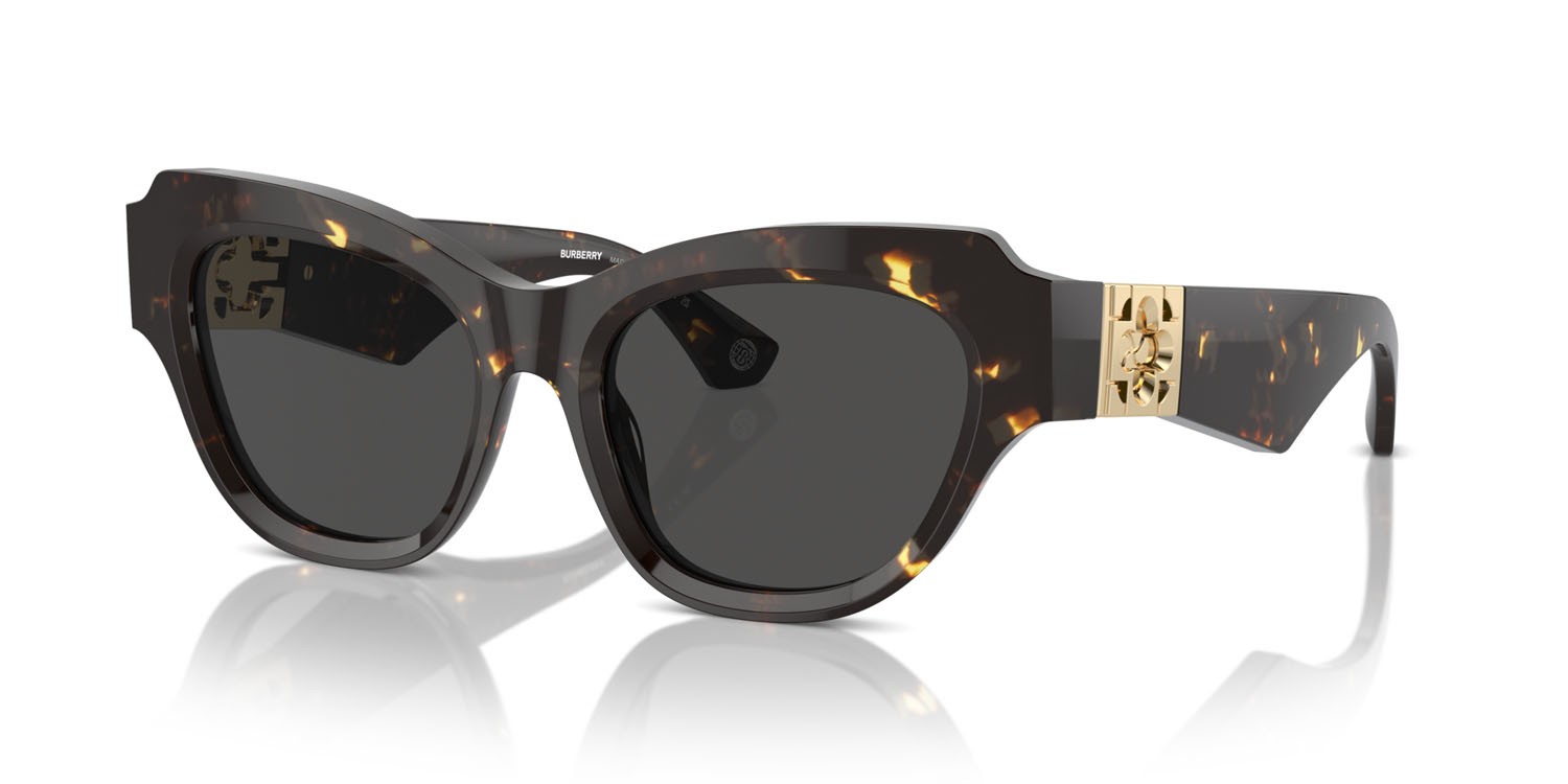 Occhiali da sole Burberry BE 4423 (410687) colore havana scuro forma irregolare lenti grigio scuro