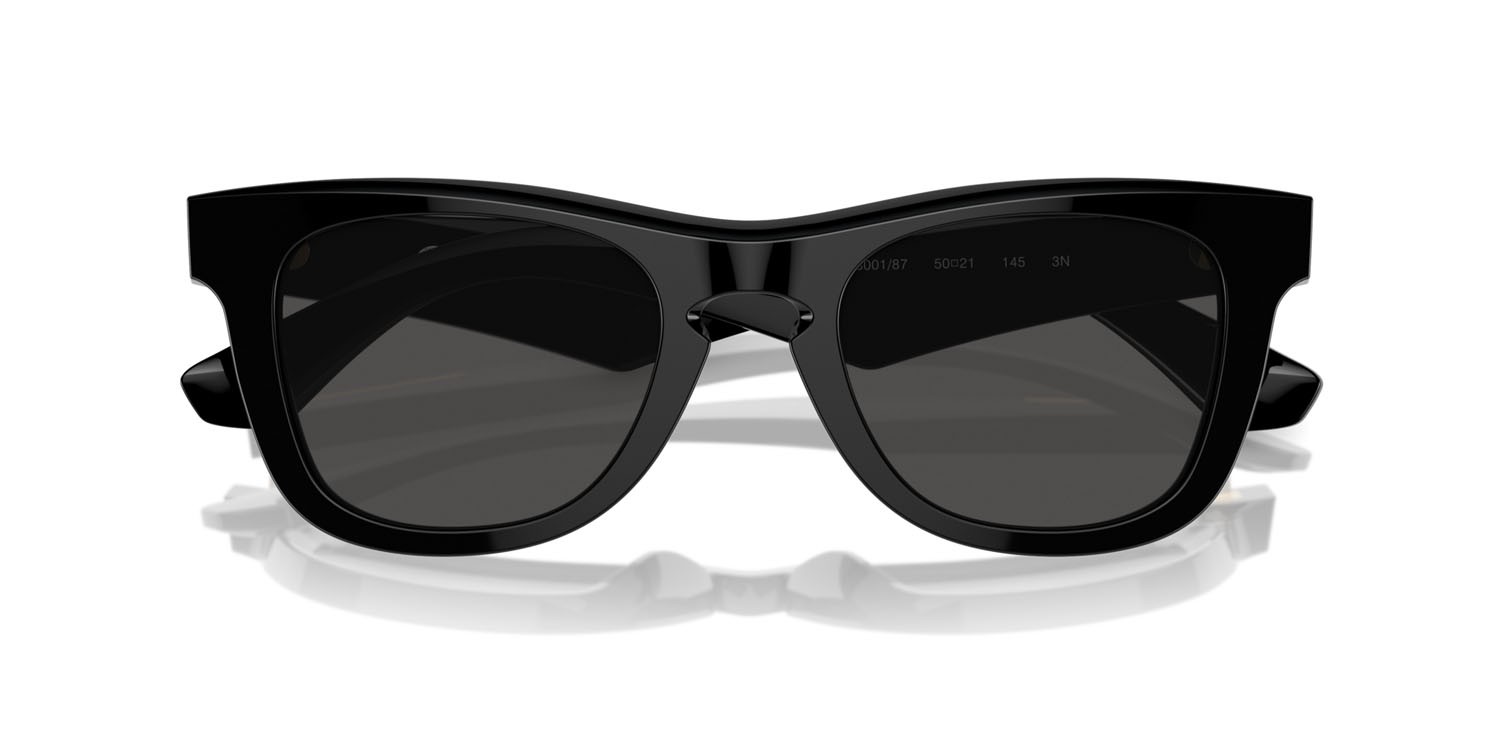 Occhiali da sole Burberry BE 4426 (300187) colore nero forma quadrato lenti grigio scuro