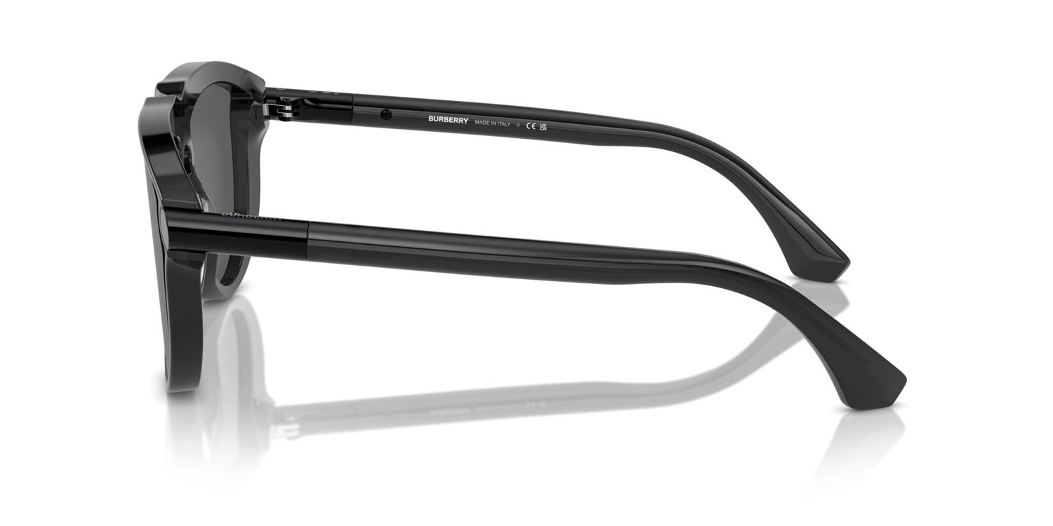 Occhiali da sole Burberry BE 4427 (411287) colore grigio scuro forma aviator lenti grigio scuro
