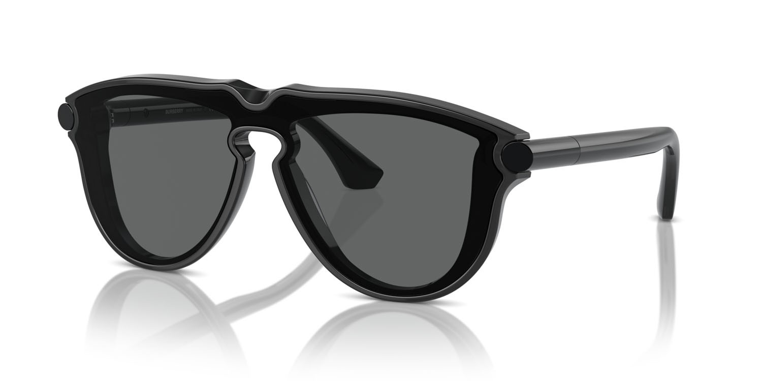 Occhiali da sole Burberry BE 4427 (411287) colore grigio scuro forma aviator lenti grigio scuro