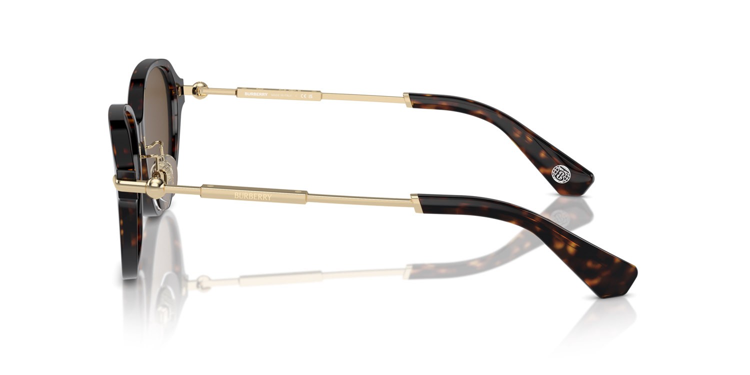 Occhiali da sole Burberry BE 4429D (300273) colore havana scuro forma cat eye lenti marrone scuro