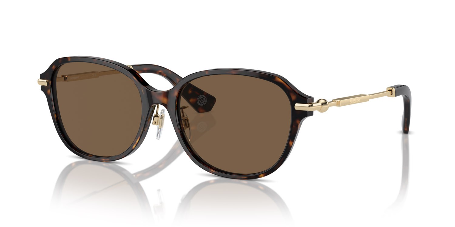 Occhiali da sole Burberry BE 4429D (300273) colore havana scuro forma cat eye lenti marrone scuro