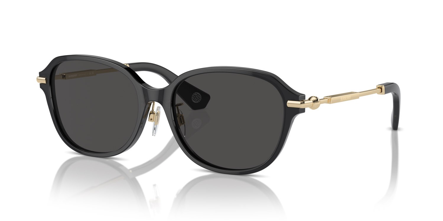 Occhiali da sole Burberry BE 4429D (411287) colore grigio scuro forma cat eye lenti grigio scuro