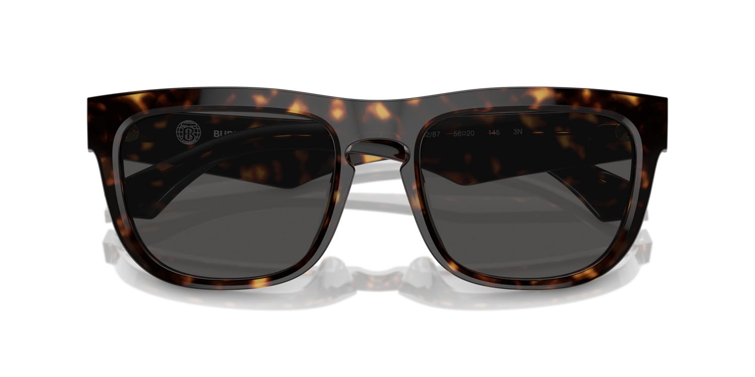 Occhiali da sole Burberry BE 4431U (300287) colore havana scuro forma quadrato lenti grigio scuro