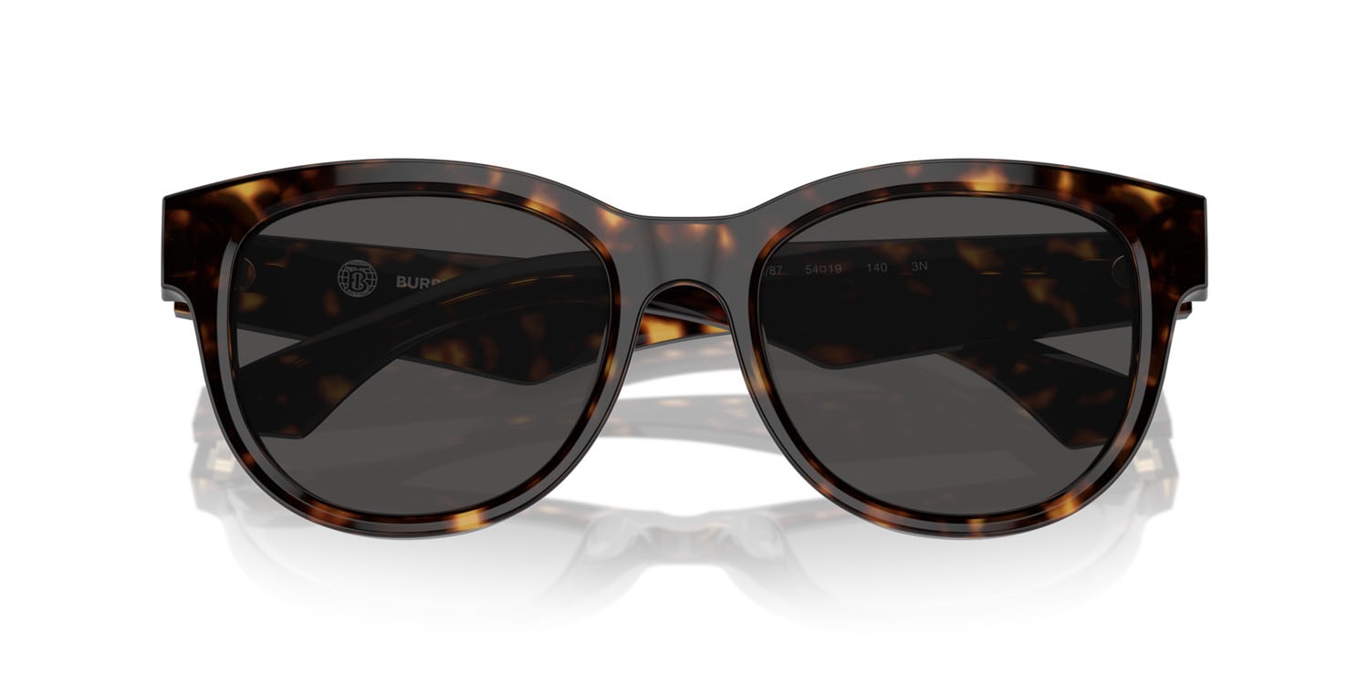 Sunglasses Burberry BE 4432U (300287) color havana scuro shape pantos lenses grigio scuro