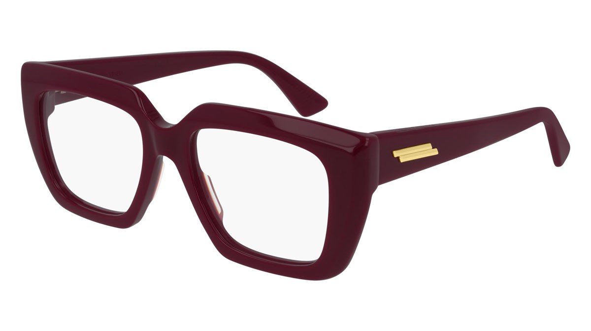 Occhiali da vista Bottega Veneta New Classic BV1032O-003 colore burgundy forma rettangolare lenti transparent