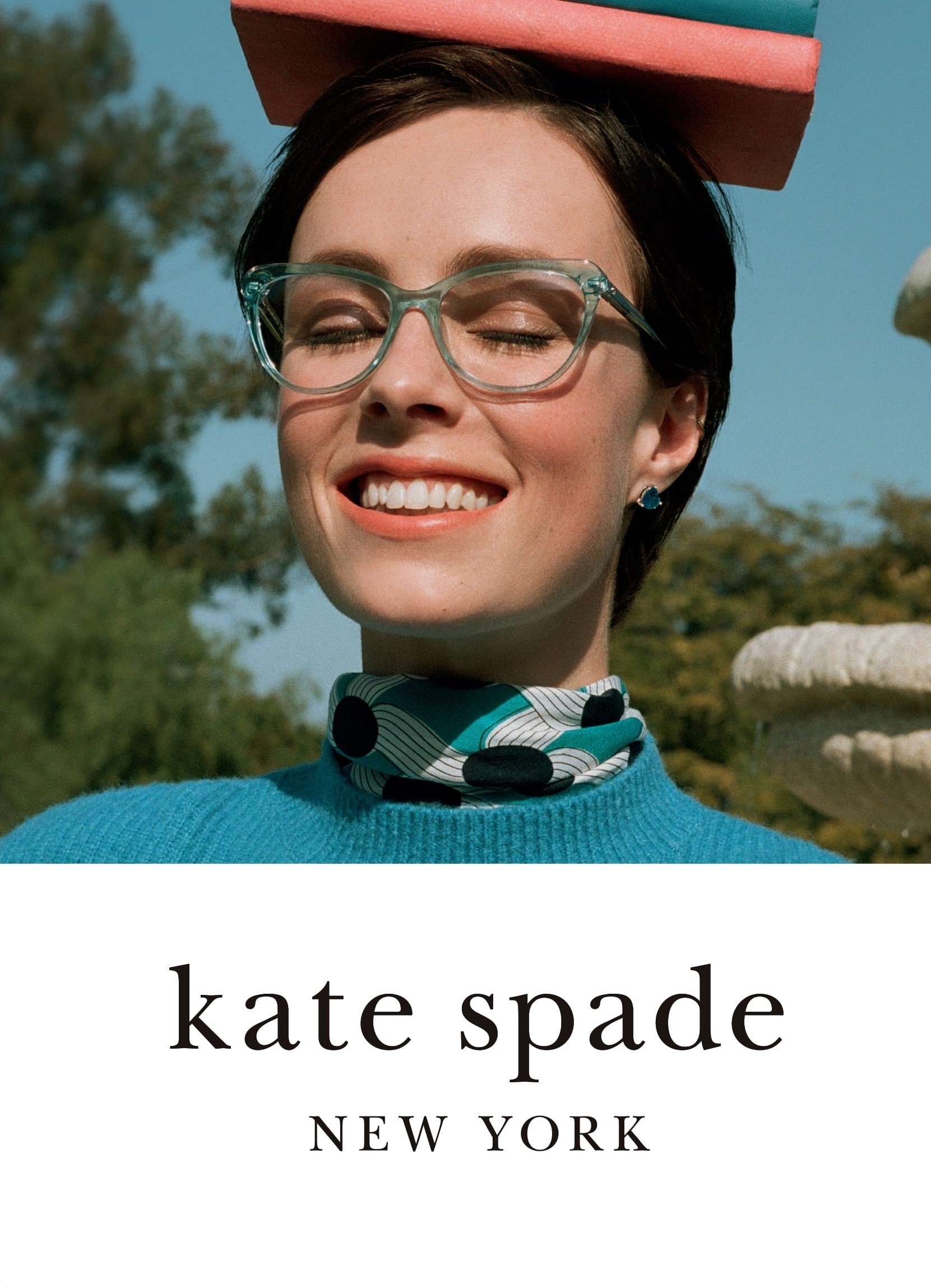 Occhiali da vista Kate Spade CHANTELLE 106169 (PJP) forma cat eye 