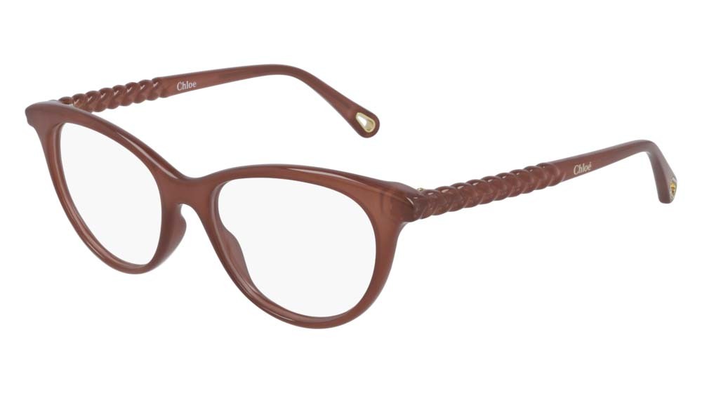 Occhiali da vista Chloé CH0005O-006 colore orange forma cat eye lenti transparent