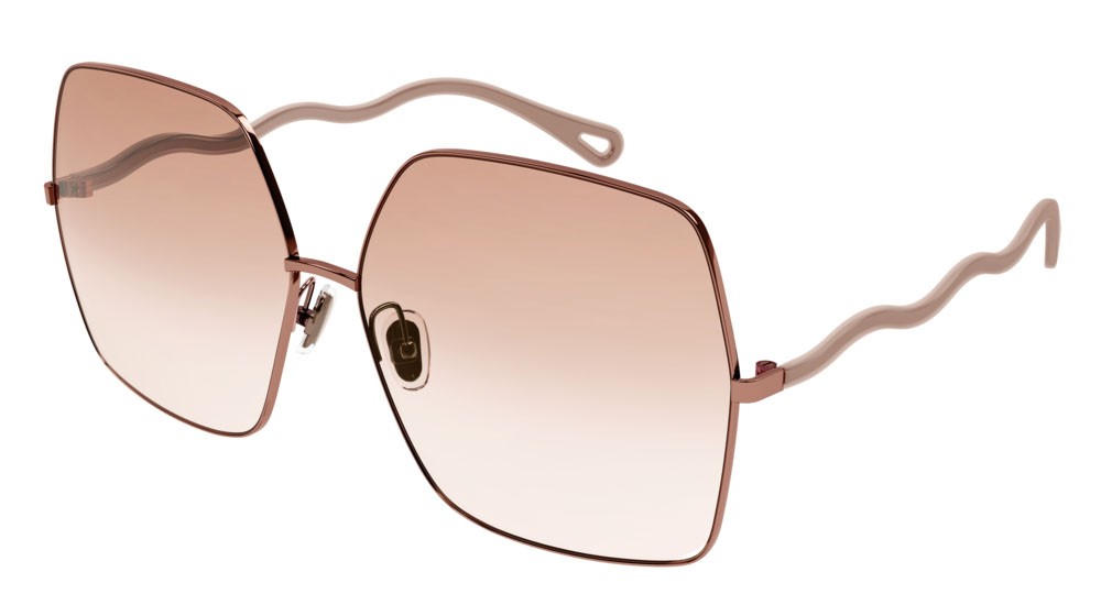 Occhiali da sole Chloé CH0054S-001 colore pink forma rettangolare lenti orange