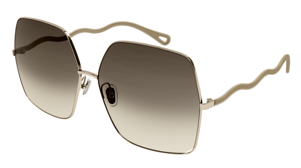 Sonnenbrillen Chloé CH0054S-002 farbe brown form rechteckig gläser brown
