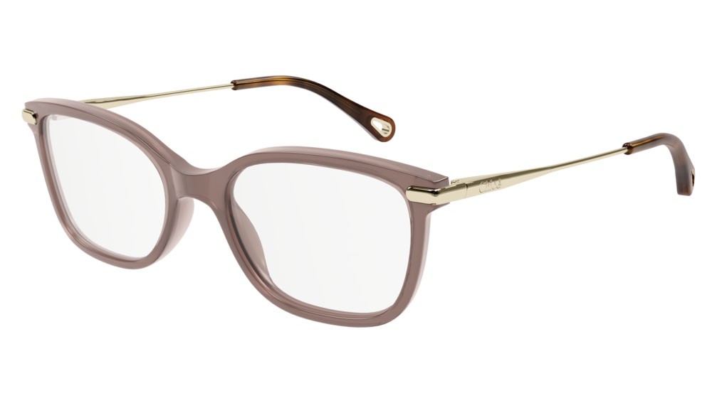 Occhiali da vista Chloé CH0059O-010 colore gold forma rettangolare lenti transparent