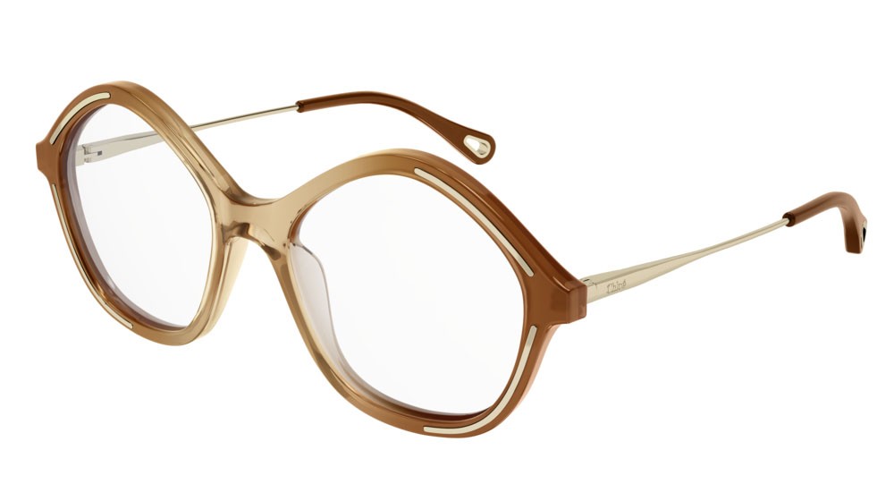 Occhiali da vista Chloé CH0062O-004 colore gold forma geometrico lenti transparent