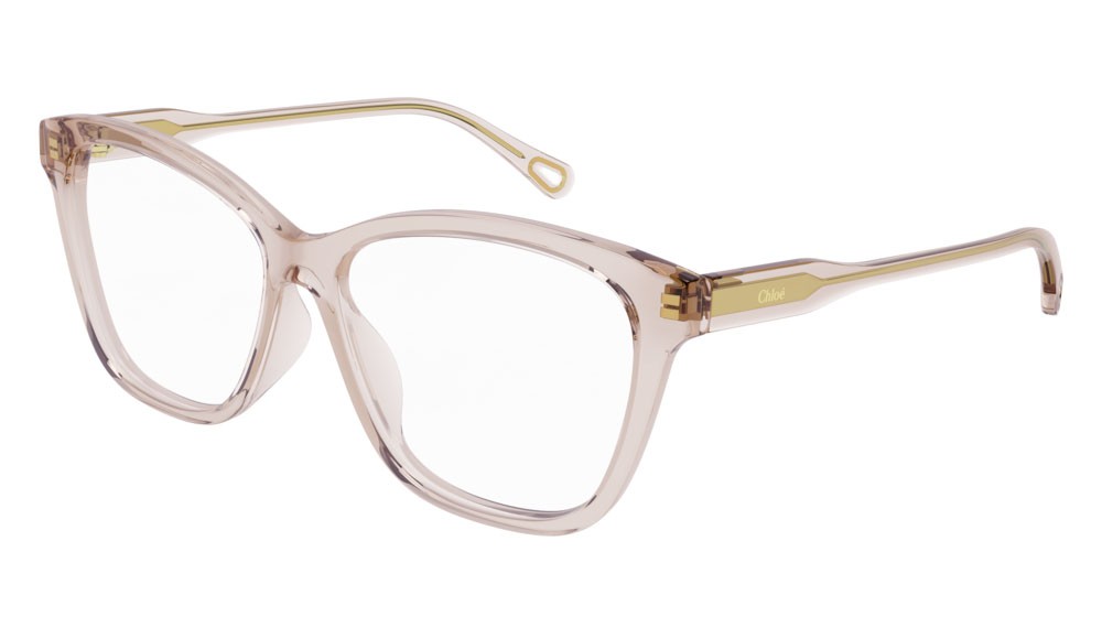 Eyeglasses Chloé CH0084O-007 color pink shape rectangle lenses transparent