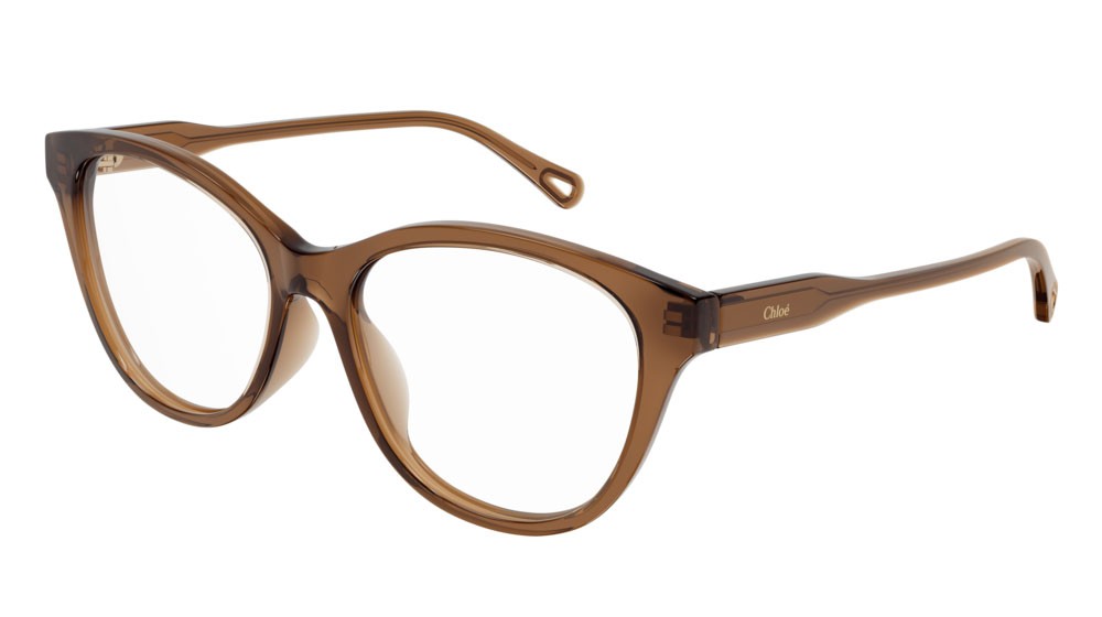 Occhiali da vista Chloé CH0085O-006 colore brown forma cat eye lenti transparent