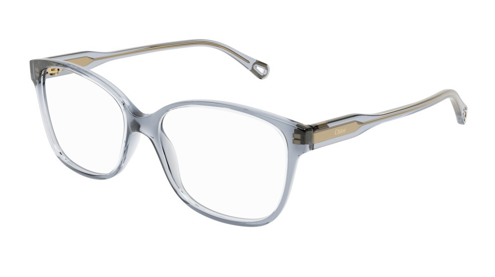 Eyeglasses Chloé CH0115O-003 color blue shape rectangle lenses transparent