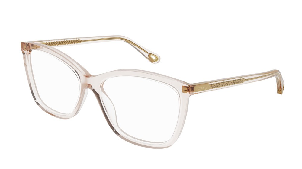 Occhiali da vista Chloé CH0118O-007 colore pink forma cat eye lenti transparent