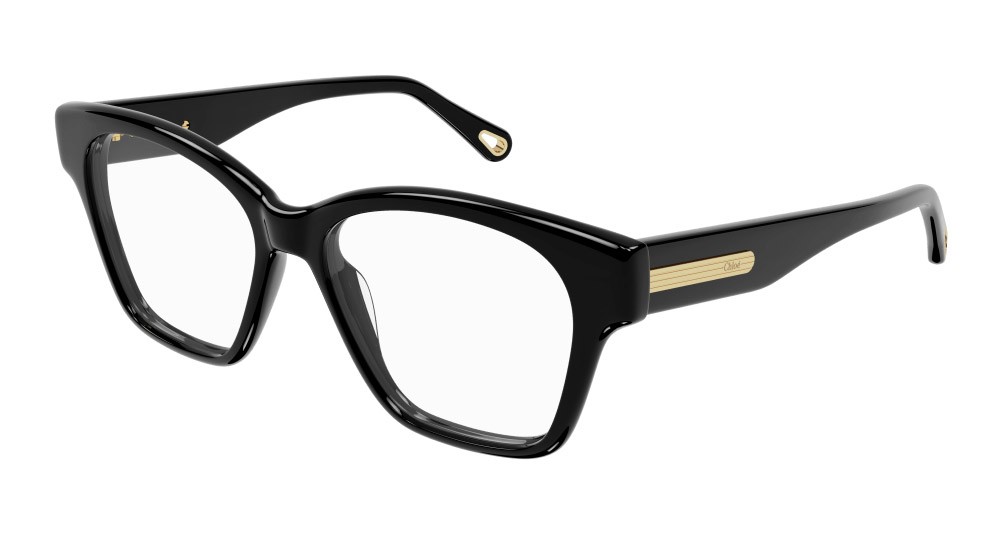 Eyeglasses Chloé CH0122O-001 color nero shape rectangle lenses trasparente