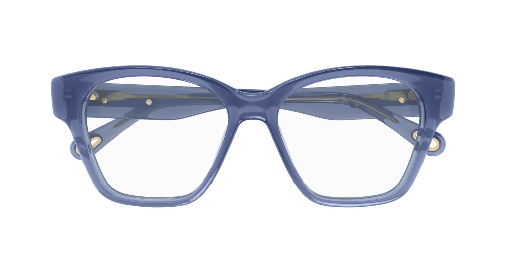 Occhiali da vista Chloé CH0122O-004 colore blu forma rettangolare lenti trasparente