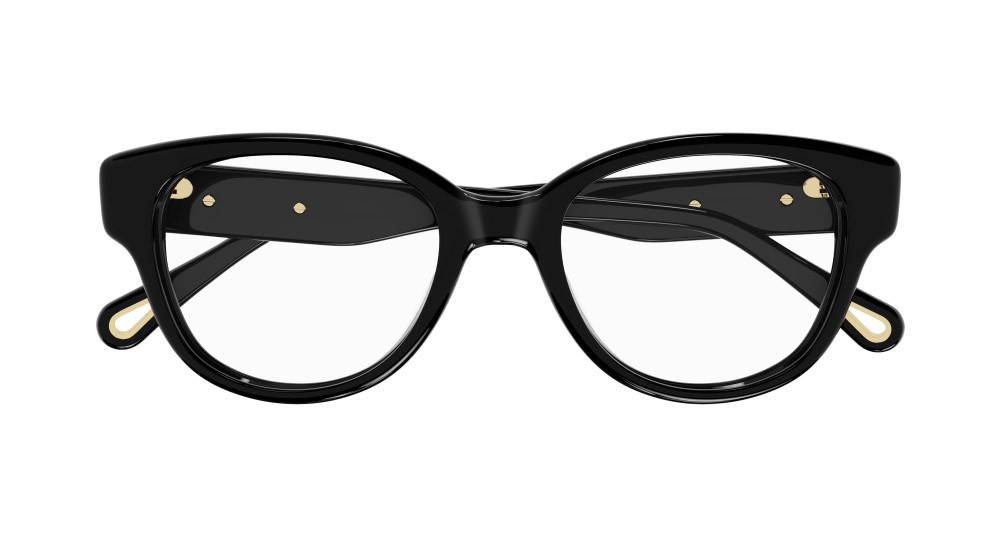 Eyeglasses Chloé CH0124O-005 color nero shape rectangle lenses trasparente