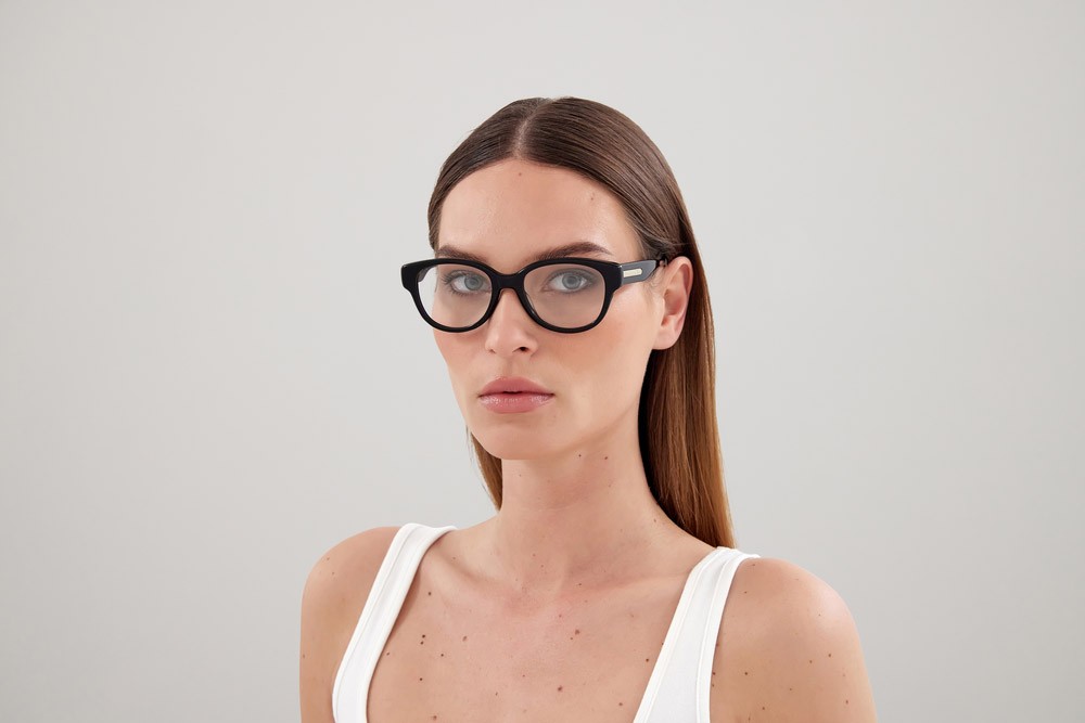 Eyeglasses Chloé CH0124O-005 color nero shape rectangle lenses trasparente