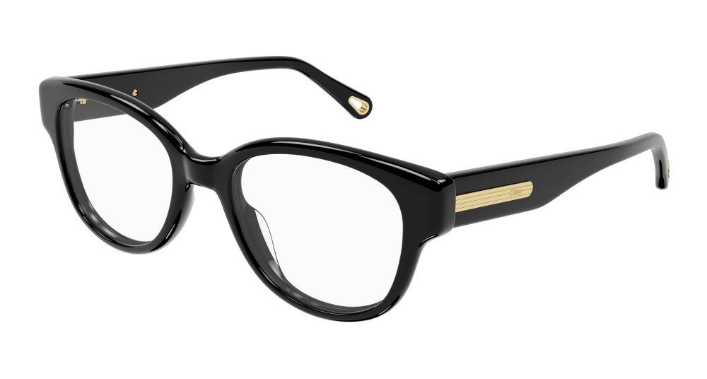 Eyeglasses Chloé CH0124O-005 color nero shape rectangle lenses trasparente
