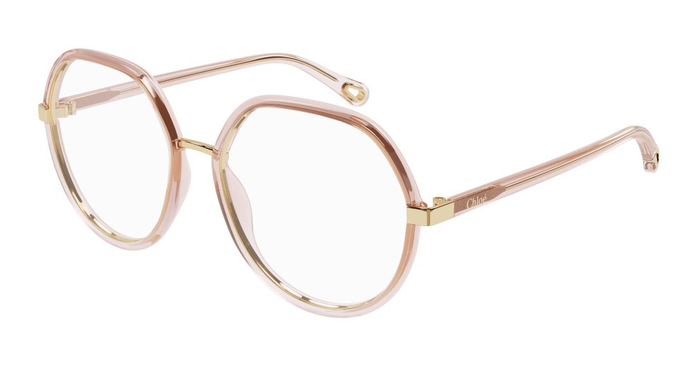 Occhiali da vista Chloé CH0131O-001 colore arancione forma aviator lenti trasparente