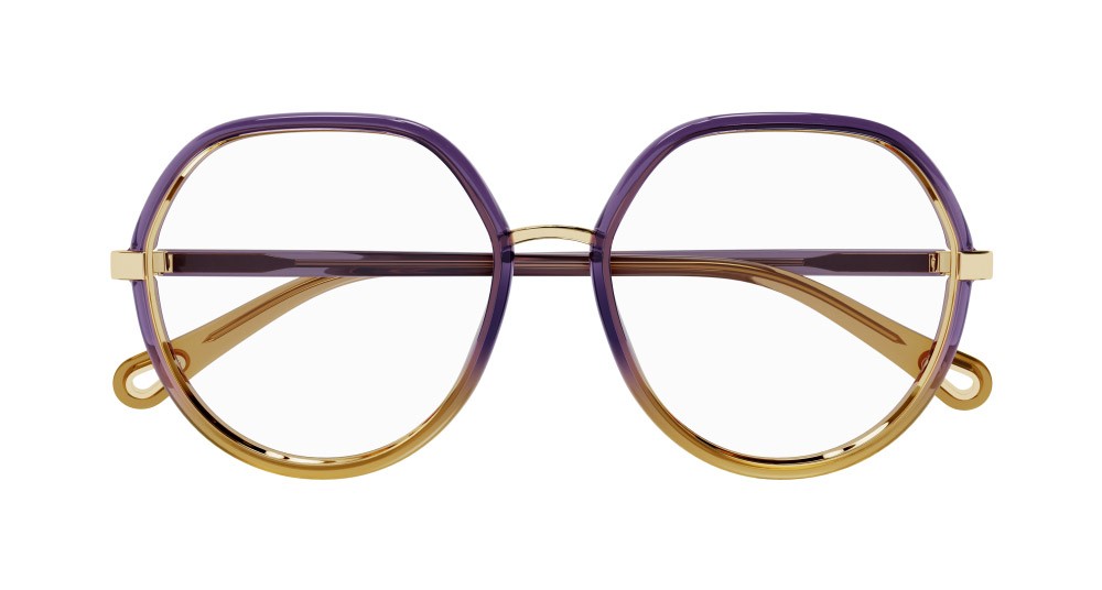 Occhiali da vista Chloé CH0131O-004 colore viola forma aviator lenti trasparente