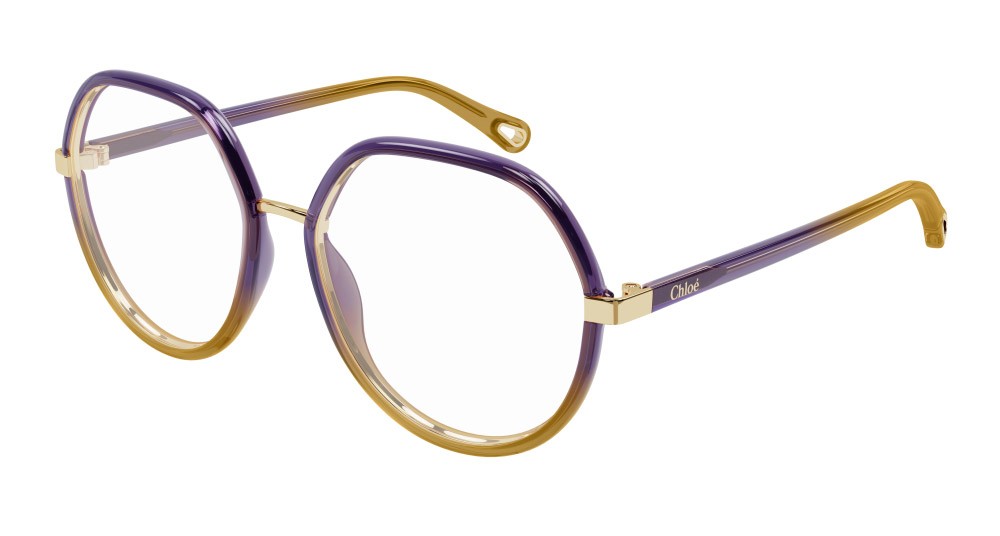 Occhiali da vista Chloé CH0131O-004 colore viola forma aviator lenti trasparente