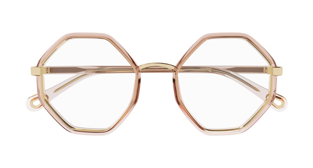 Occhiali da vista Chloé CH0132O-001 colore arancione forma geometrico lenti trasparente