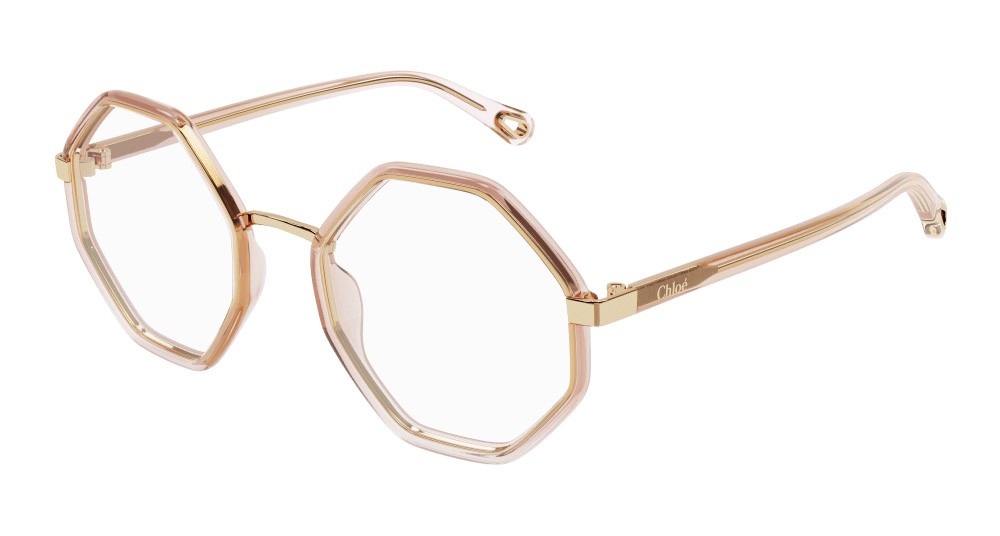Occhiali da vista Chloé CH0132O-001 colore arancione forma geometrico lenti trasparente
