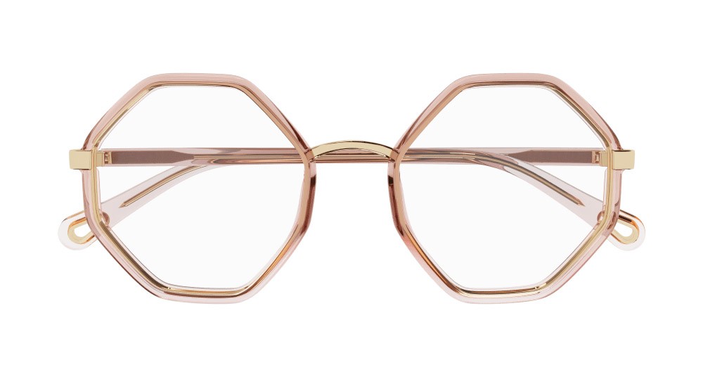 Occhiali da vista Chloé CH0132O-005 colore arancione forma geometrico lenti trasparente
