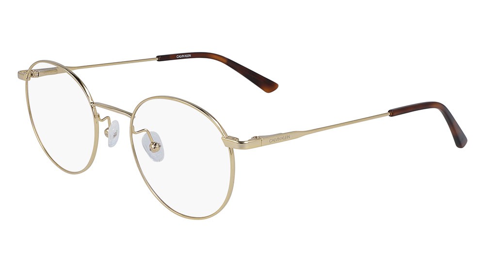 Eyeglasses Calvin Klein CK19119 (717) color gold shape round lenses demo