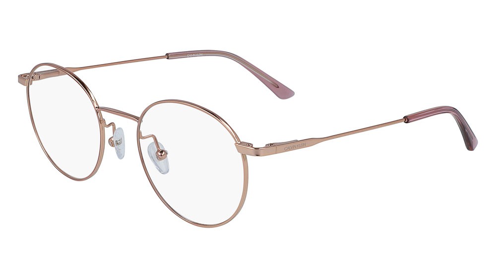 Occhiali da vista Calvin Klein CK19119 (780) colore rose gold forma rotondo lenti demo