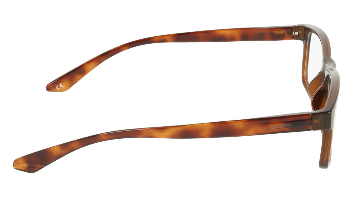 Eyeglasses Calvin Klein CK19569N (200) color transparent brown shape rectangle 