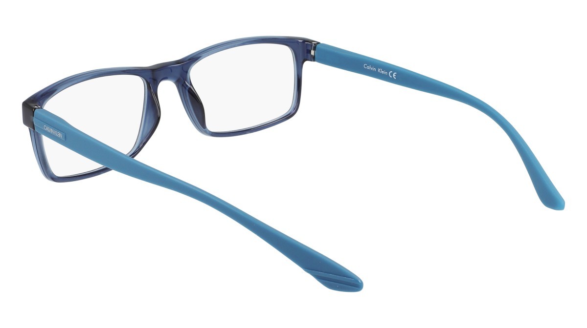 Eyeglasses Calvin Klein CK19569N (430) color teal shape rectangle 