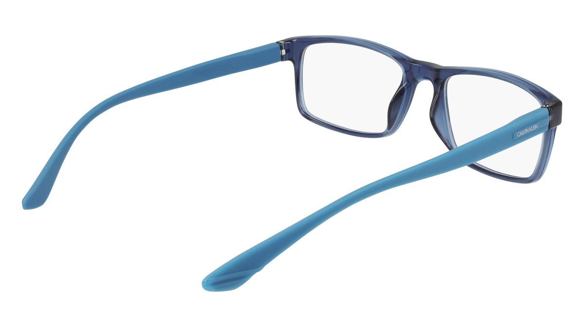 Eyeglasses Calvin Klein CK19569N (430) color teal shape rectangle 
