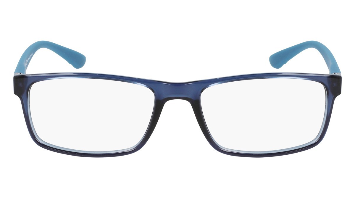 Eyeglasses Calvin Klein CK19569N (430) color teal shape rectangle 
