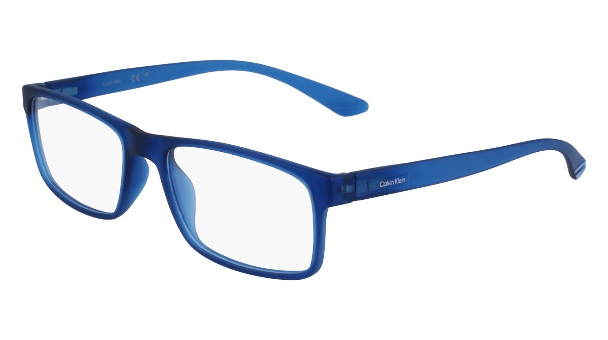 Eyeglasses Calvin Klein CK19569N (438) color blue shape rectangle 