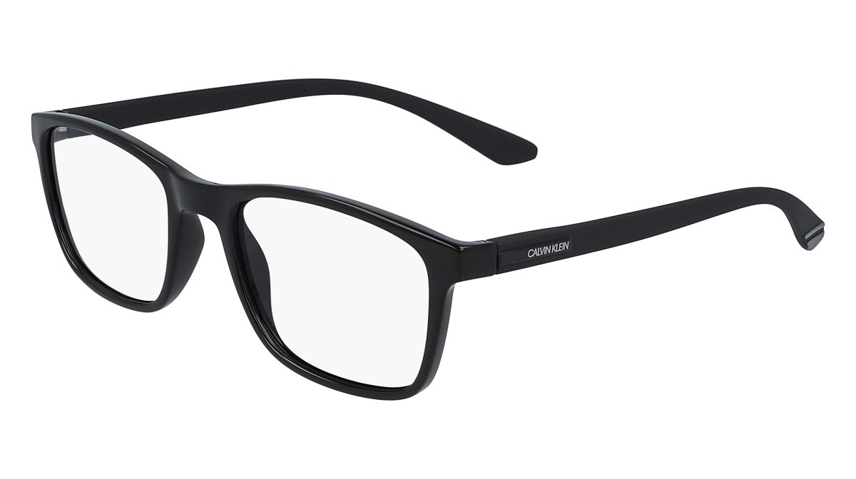 Eyeglasses Calvin Klein CK19571N (001) color black shape rectangle 