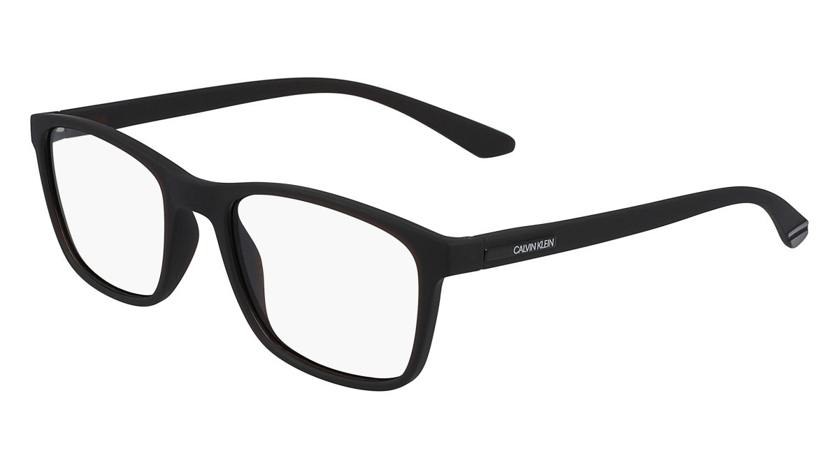 Eyeglasses Calvin Klein CK19571N (210) color matte crystal brown shape rectangle 