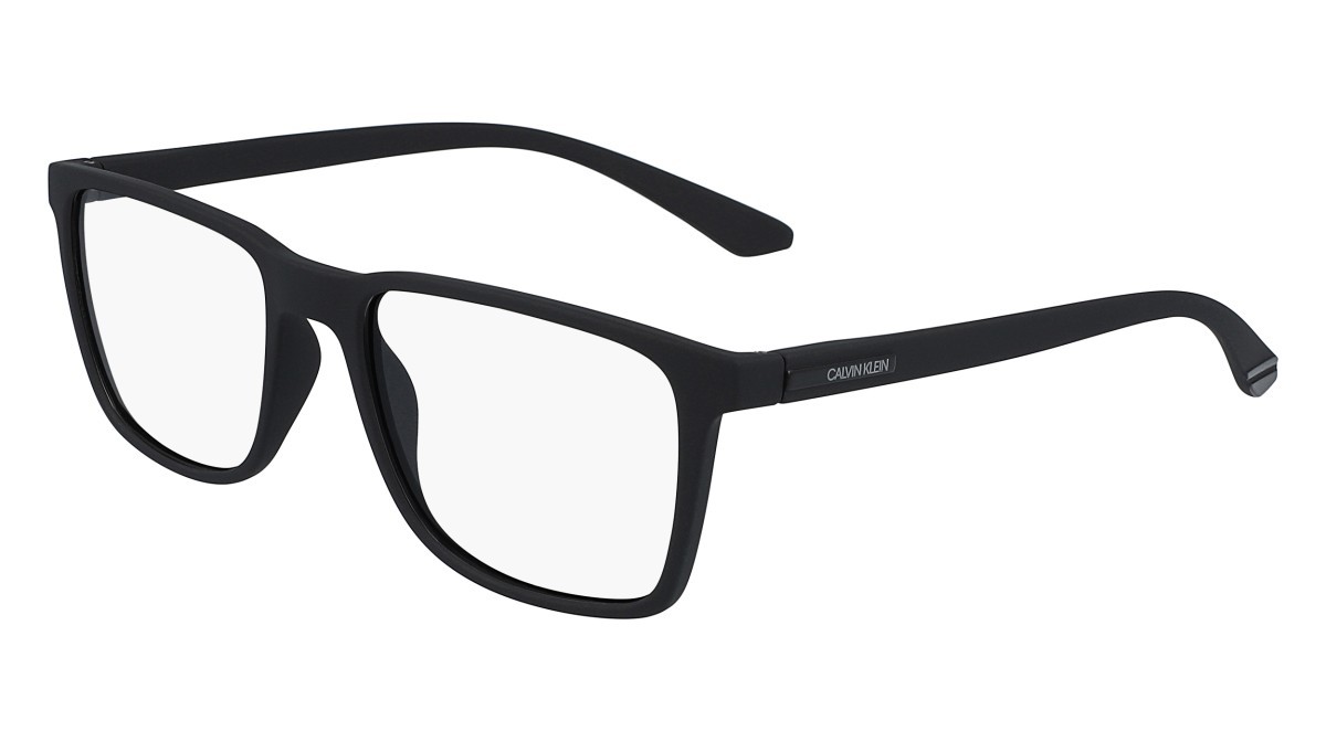 Eyeglasses Calvin Klein CK19573N (001) color matte black shape rectangle 